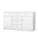 Buffet Sideboard Cabinet High Gloss Storage Dresser Table Cupboard White