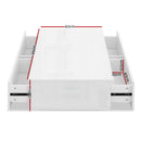Modern Coffee Table 4 Storage Drawers High Gloss Living Room Furniture White