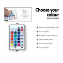 TV Cabinet Entertainment Unit Stand RGB LED Gloss Furniture 2 Drawers 200cm White