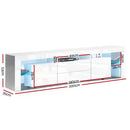 TV Cabinet Entertainment Unit Stand RGB LED Gloss Furniture 200cm White