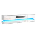 TV Cabinet Entertainment Unit Stand Storage RGB LED 180cm Display Shlef