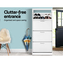 60 Pairs Shoe Cabinet Shoes Rack Storage Organiser Shelf Cupboard Drawer