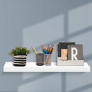 Wall Floating Shelf Set DIY Mount Storage Book Display Rack 80cm White