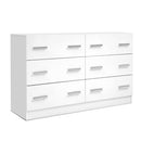 6 Chest of Drawers Cabinet Dresser Tallboy Lowboy Storage Bedroom White