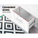 TV Cabinet Entertainment Unit Stand High Gloss Furniture Storage Drawers 140cm White