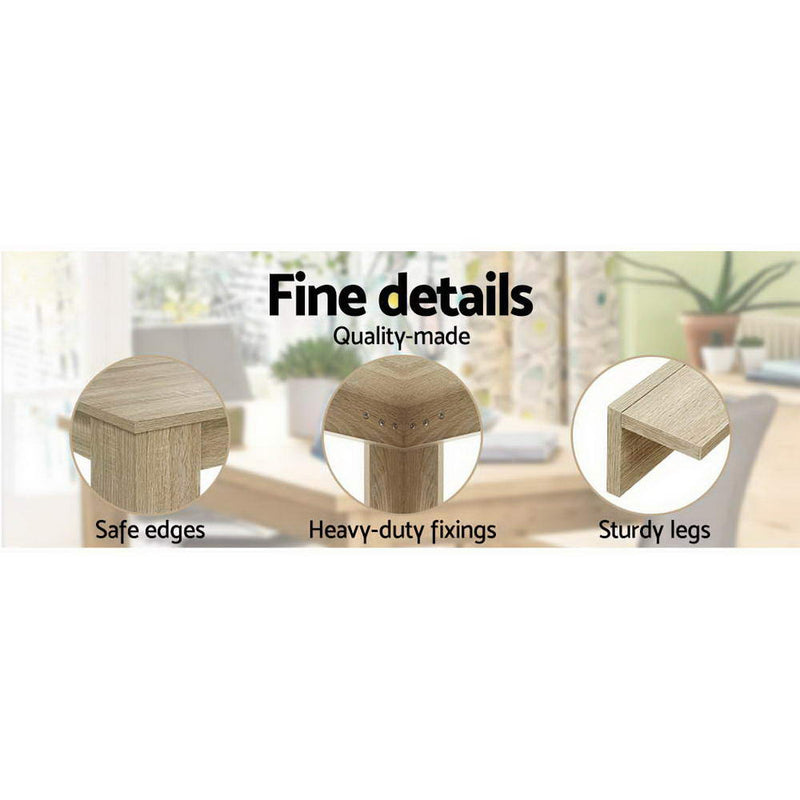 Dining Table 6-8 Seater Wooden Kitchen Tables Oak 160cm Cafe Restaurant