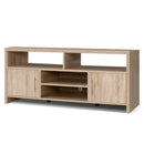 TV Cabinet Entertainment Unit Stand Storage Shelf Sideboard 140cm Oak