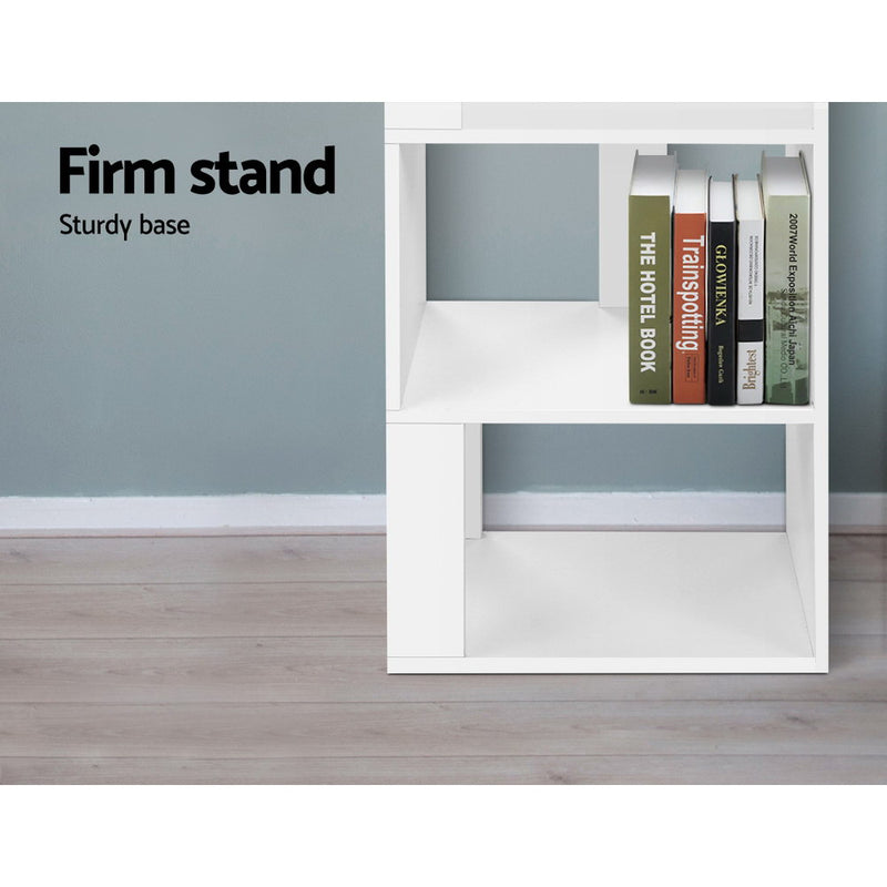 Display Shelf 5 Tier Storage Bookshelf Bookcase Ladder Stand Rack