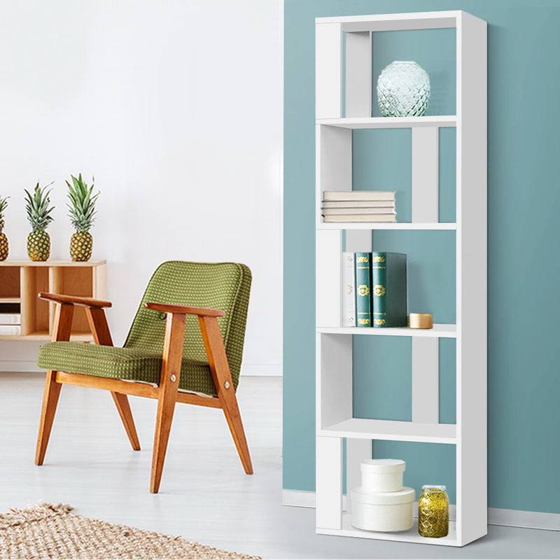 Display Shelf 5 Tier Storage Bookshelf Bookcase Ladder Stand Rack