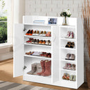 2 Doors Shoe Cabinet Storage Cupboard - White