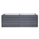 Garden Bed 240X80X77CM Galvanised Raised Steel Instant Planter 2N1