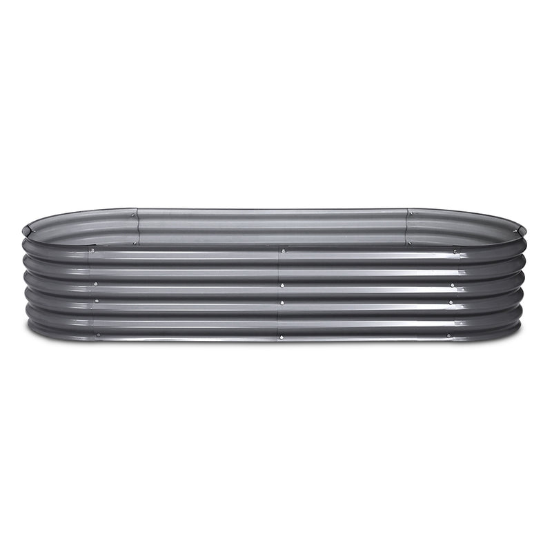 240X80X42CM Galvanised Raised Garden Bed Steel Instant Planter