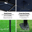 Gazebo Pop Up Marquee 3x3m Folding Wedding Tent Gazebos Shade Navy
