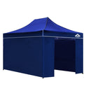 Gazebo Pop Up Marquee 3x4.5m Folding Wedding Tent Gazebos Shade Blue