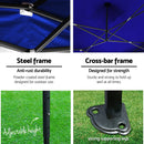 Gazebo Pop Up Marquee 3x4.5m Folding Wedding Tent Gazebos Shade Blue