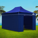 Gazebo Pop Up Marquee 3x4.5m Folding Wedding Tent Gazebos Shade Blue