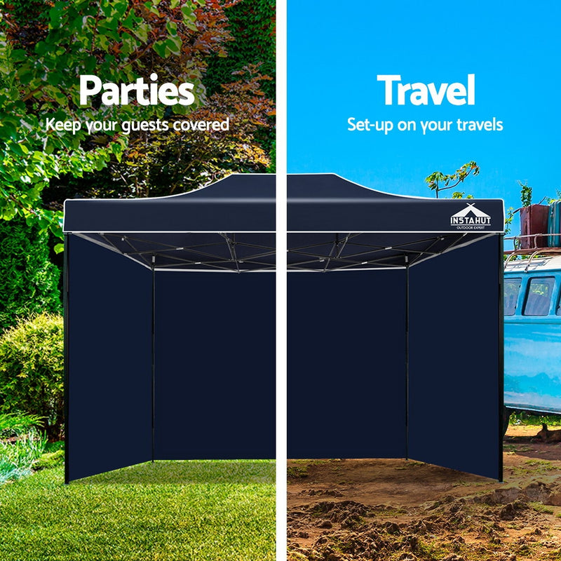 Gazebo Pop Up Marquee 3x4.5m Folding Wedding Tent Gazebos Shade Navy