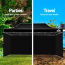 Gazebo Pop Up Marquee 3x6m Folding Wedding Tent Gazebos Shade Black