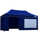Gazebo Pop Up Marquee 3x6m Folding Wedding Tent Gazebos Shade Blue