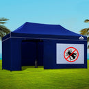 Gazebo Pop Up Marquee 3x6m Folding Wedding Tent Gazebos Shade Blue