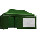 Gazebo Pop Up Marquee 3x6m Folding Wedding Tent Gazebos Shade Green
