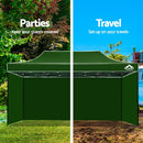 Gazebo Pop Up Marquee 3x6m Folding Wedding Tent Gazebos Shade Green