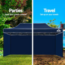 Gazebo Pop Up Marquee 3x6m Folding Wedding Tent Gazebos Shade Navy
