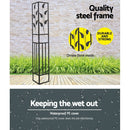 Gazebo 4x3m Party Marquee Outdoor Wedding Event Tent Iron Art Canopy Grey