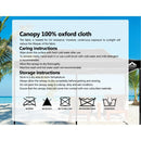 Gazebo 3x6m Pop Up Marquee Replacement Roof Outdoor Wedding Tent Black