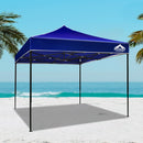 Gazebo Pop Up Marquee 3x3m Outdoor Tent Folding Wedding Gazebos Blue