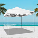 Gazebo Pop Up Marquee 3x3m Outdoor Tent Folding Wedding Gazebos White