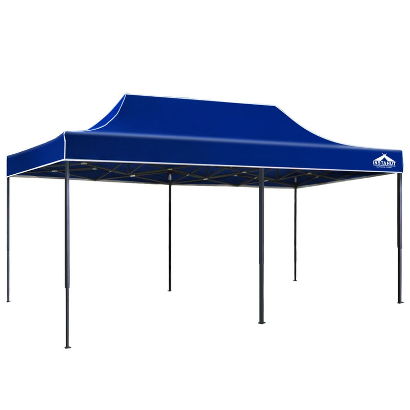 Gazebo Pop Up Marquee 3x6m Outdoor Tent Folding Wedding Gazebos Blue