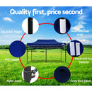 Gazebo Pop Up Marquee 3x6m Outdoor Tent Folding Wedding Gazebos Blue