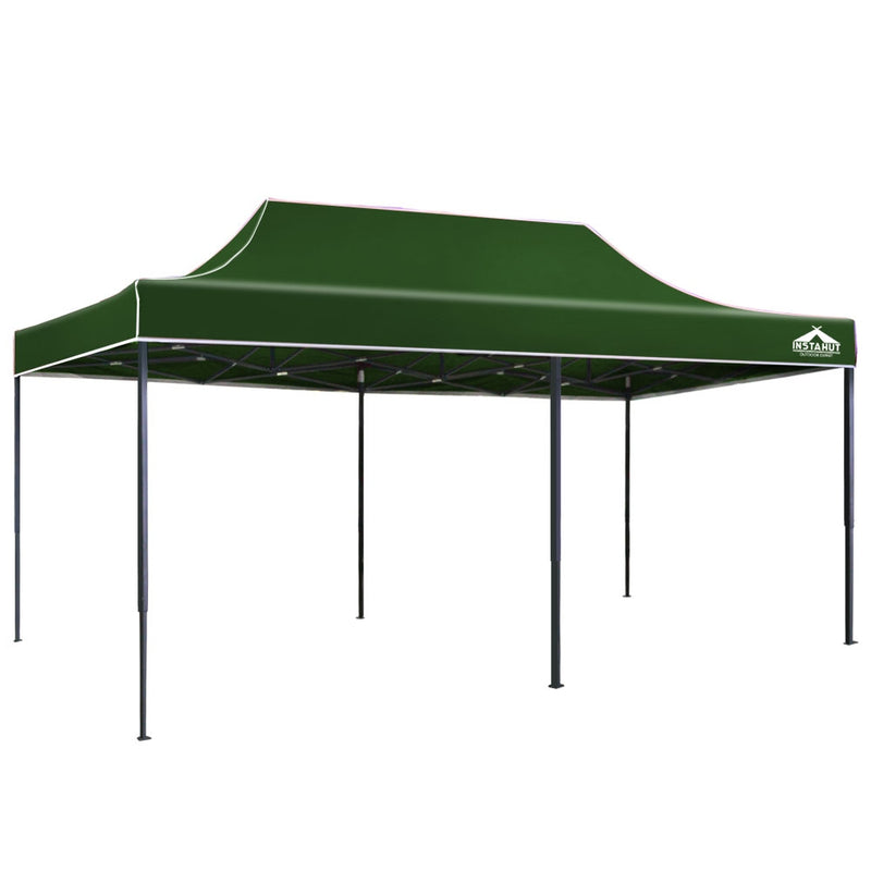 Gazebo Pop Up Marquee 3x6m Outdoor Tent Folding Wedding Gazebos Green