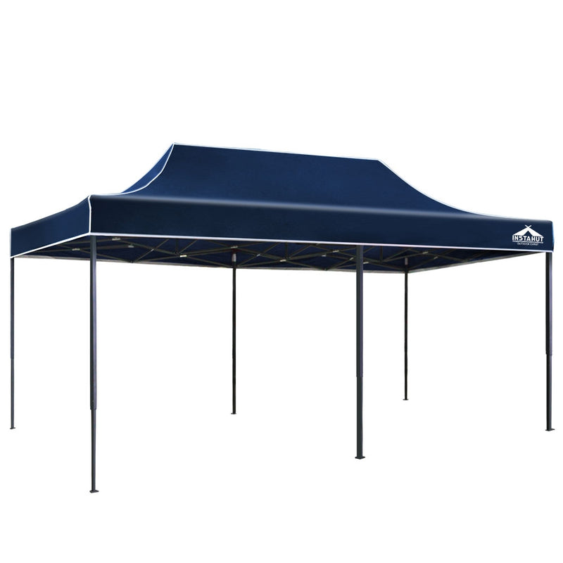 Gazebo Pop Up Marquee 3x6m Outdoor Tent Folding Wedding Gazebos Navy