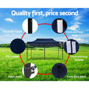 Gazebo Pop Up Marquee 3x6m Outdoor Tent Folding Wedding Gazebos Navy