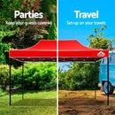 Gazebo Pop Up Marquee 3x6m Outdoor Tent Folding Wedding Gazebos Navy