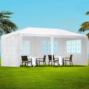 Gazebo 3x6m Outdoor Marquee Side Wall Party Wedding Tent Camping White 4 Panel