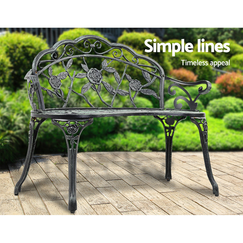 Victorian Garden Bench - Green