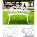 Victorian Garden Bench – White