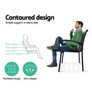 Garden Bench Outdoor Furniture Chair Steel Lounge Backyard Patio Park Black