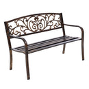 Cast Iron Garden Bench - Bronze