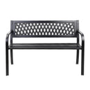 Cast Iron Modern Garden Bench - Black