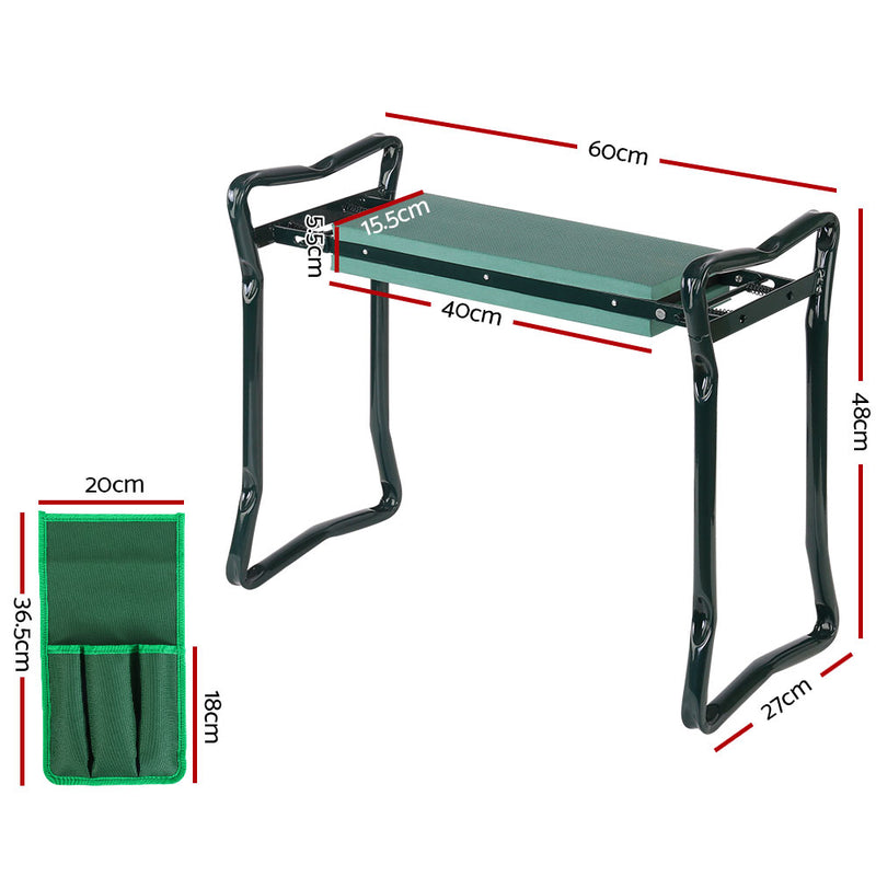 Garden Kneeler Seat Outdoor Bench Knee Pad Foldable