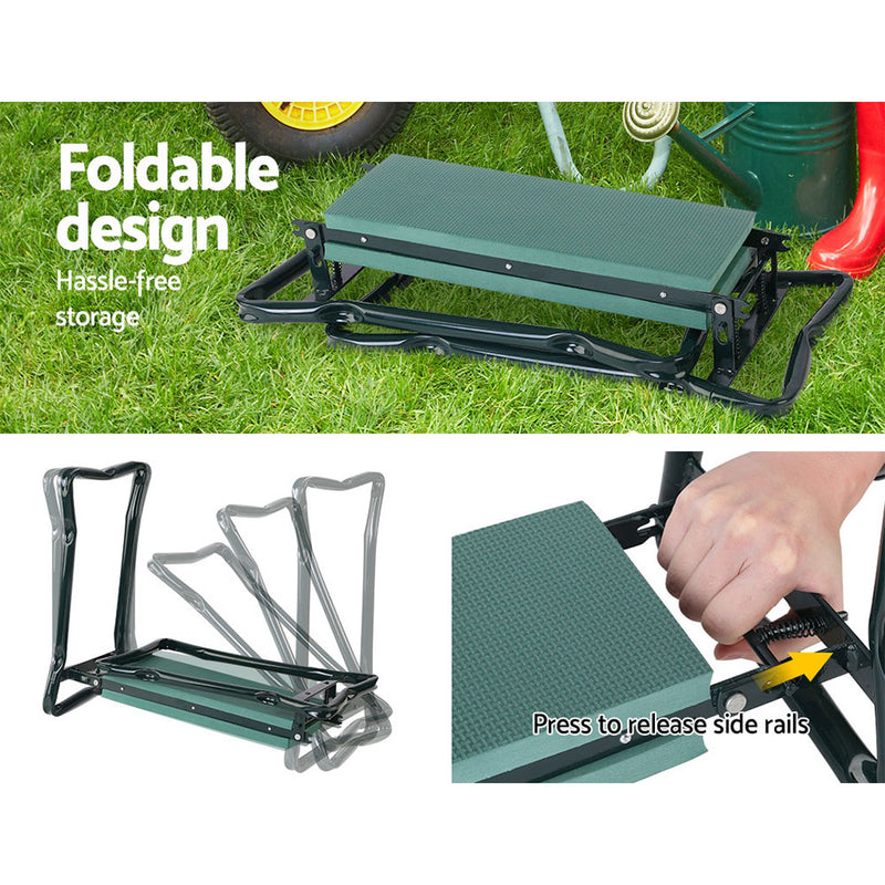 Garden Kneeler Seat Outdoor Bench Knee Pad Foldable