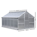 Greenhouse Aluminium Green House Garden Shed Greenhouses 3.02x2.5M