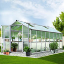 Greenhouse Aluminium Green House Garden Shed Greenhouses 4.7x2.5M