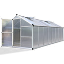 Greenhouse Aluminium Garden Shed Green House Greenhouses 4.82x2.5M