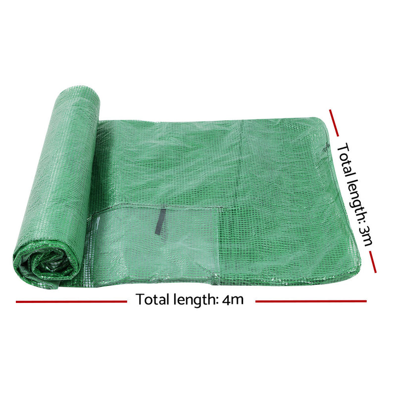 Greenhouse 4MX3MX2M Green House Replacement Cover Only Garden Shed