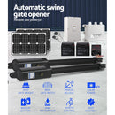 Swing Gate Opener Auto Double 40W Solar Power Remote Control 1200KG